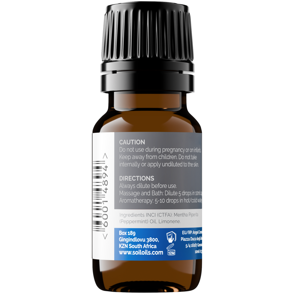 Organic Peppermint Essential Oil (Mentha Piperita) 10ml